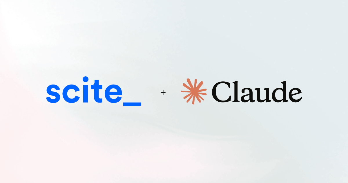Scite is now a Claude connector